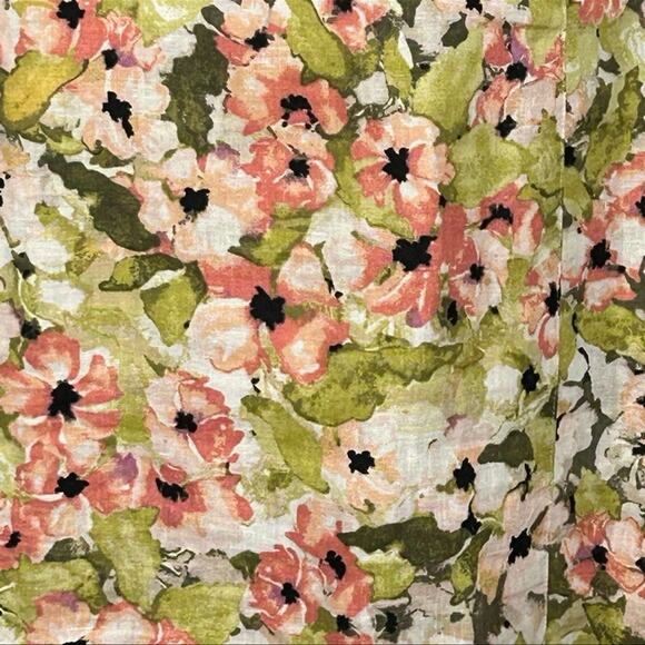 J. Jill Love Linen Floral Print Sleeveless Shift Dress Shrimp Size Petite Small - Picture 12 of 13